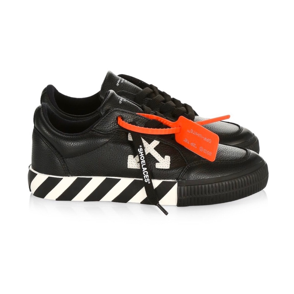 Off White Leather Sneakers
